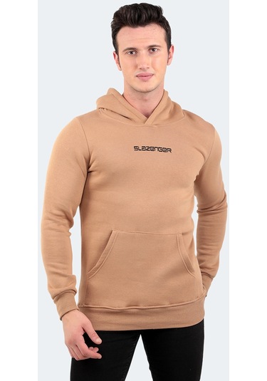 Slazenger BUSTER IN Erkek Sweatshirt Bej
