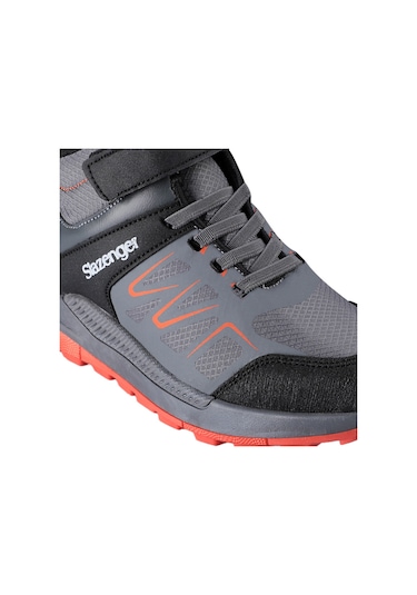 Slazenger KENTON I Çocuk Cırt Cırtlı Koyu Gri Bot