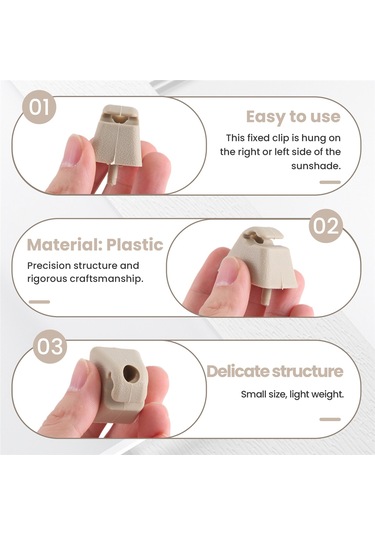 Bej Güneşlik Tutucu Sabitleme Klipsi Tutucu Askısı Vauxhall Corsa Astra Vectra Tıgra Vıvaro İçin
