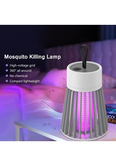 Singree Taşınabilir Şarjlı Sivrisinek Yakalama Lambası - 360 Etkili Öldürme, Usb Şarjlı, 50m²'ye Kadar
