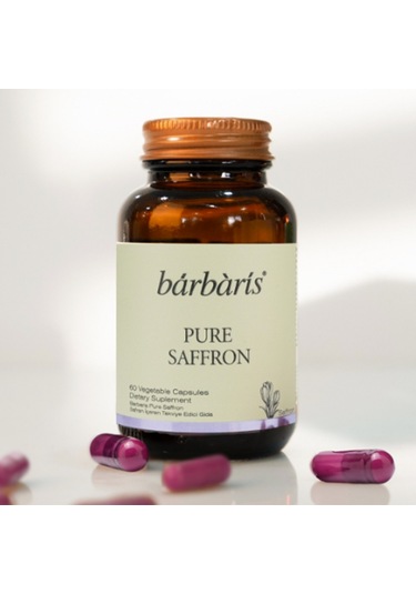 Barbaris Pure Saffron Takviye Edici Gıda 60 Bitkisel Kapsül