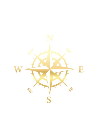 Pusula Araba Sticker 17x17 Cm Gold