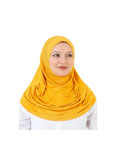 Hazır Giyim Türban Yumuşak Başörtü Şal - Sarı SArı