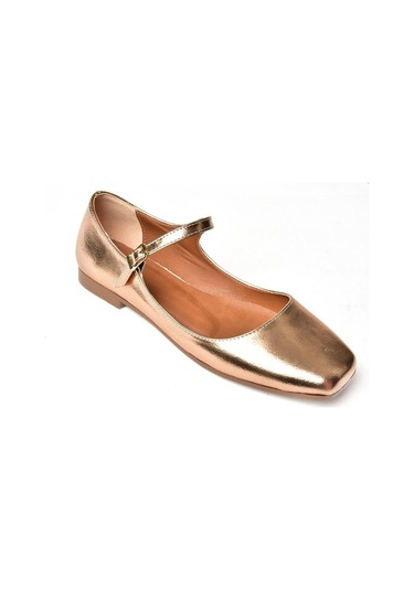 Fox Shoes S726252508 Bronz Rugan Kadın Babet Bronz