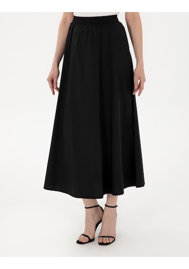 Pierre Cardin Kadın Siyah Etek Dokuma 50301215-vr046 Siyah