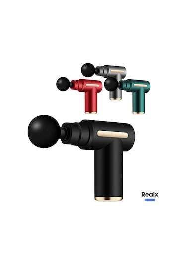 Realx 4 Başlıklı 6 Kademeli Titreşimli Şarjlı Mini Masaj Aleti