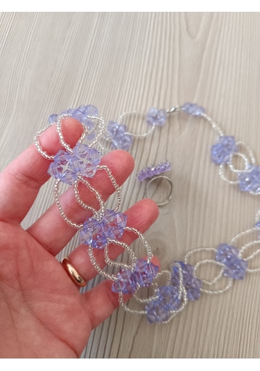 Boncuklu Tasarım Kolye Yüzük