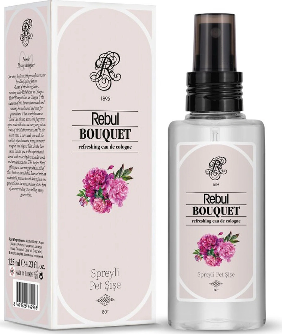 Rebul Edc Kolonya 125 Ml Pet Şişe Bouquet Ve Ice 2 Li
