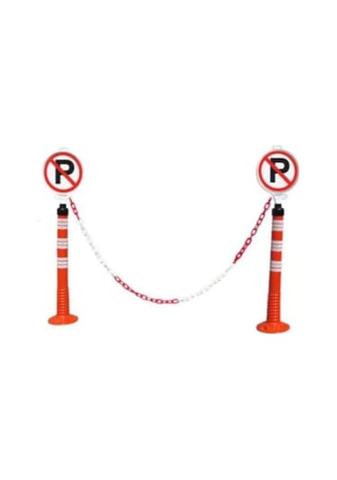 Plastik Zincir 8Mm 25 Metre Kırmızı Beyaz