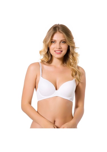 Desteksiz Sütyen Micro Kaplı Kulaklı Boş Kap Beyaz Le Jardin 7010-beyaz Beyaz