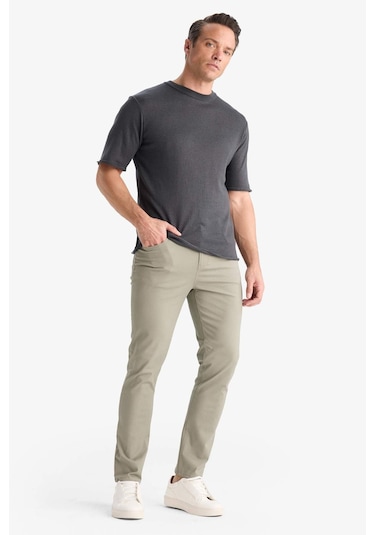 Defacto Slim Fit Dar Kesim Dar Paça Pantolon B2089ax25aukh465 Haki Defacto Slim Fit Dar Kesim Dar Paça Pantolon B2089ax25aukh465 Haki