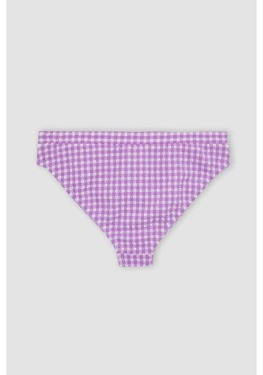 Defacto Kız Çocuk Kareli Bikini Takımı Z6514A623HSPR44 Mor