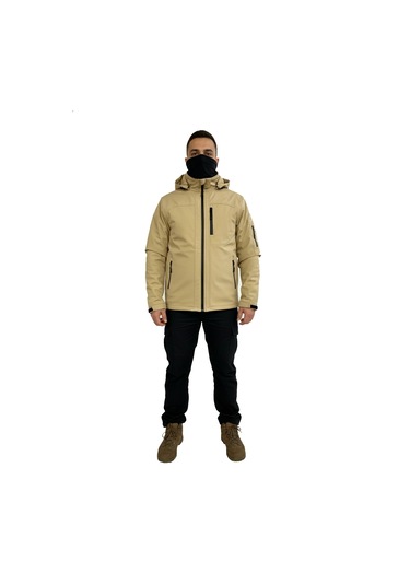 Mysia Outdoor Bej Soft Shell Mont İçi Polarlı Bej