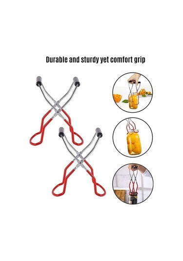 Pazly Paslanmaz Çelik Konserve Kavanozu Kaldırıcı Pense, Mutfak Ve Restoran İçin Güvenli Tutma Sapı - Yeşil Diğer