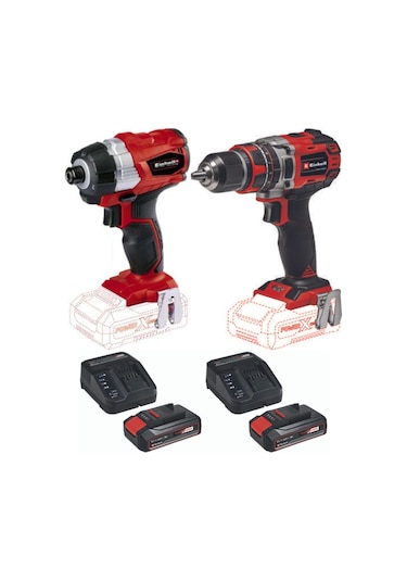 Einhell TE-CI 18 BL Vidalama TE-CD 18/50 Li-i BL Matkap 2X2.5 Set