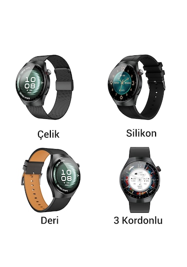 Kalobee SK7 Mini 40 MM 3 Kordonlu Akıllı Saat -İthalatçı Garantili