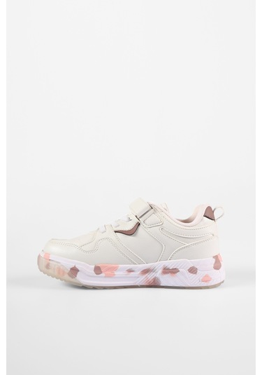 Vicco Monaco Hafif Kız Çocuk Beyaz/pudra Sneaker Beyaz - Pudra