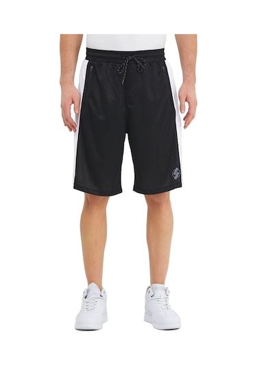 Adams Erkek Polyester Siyah Spor Antrenman Şortu