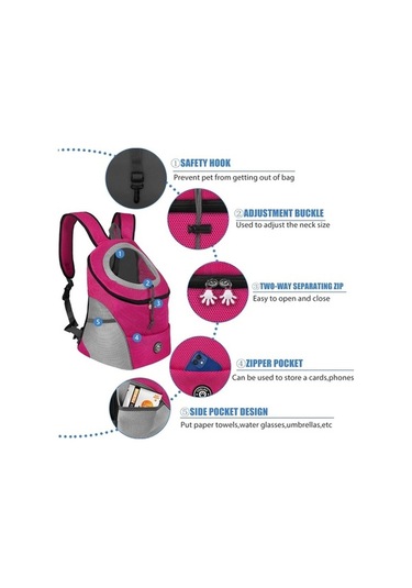 Jialan Köpekler İçin Pet Köpek Taşıma Çantası Taşıyıcı Sırt A