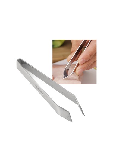 Yaozixa 430 Paslanmaz Çelik Balık Kemiği Çıkarıcı, Uçlu Açık Ağızlı, Mutfak/restoran İçin Dayanıklı Kaldıraç Diğer