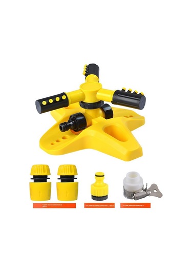 Mufunye Ev, Villa Ve Bahçe İçin 360 Derece Döner Otomatik Sulama Sprayerı - Çift Seri Bağlantı Özelliği, Hafif Ve Dayanıklı Malzeme