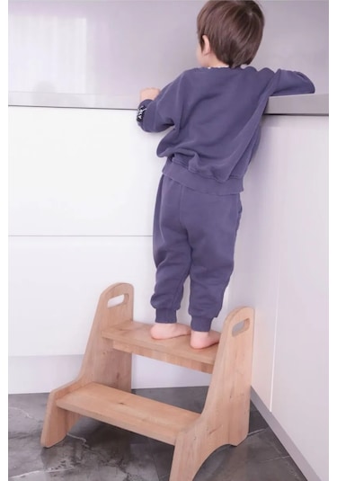 Reyo Montessori Bebek & Çocuk Basamağı Kahverengi