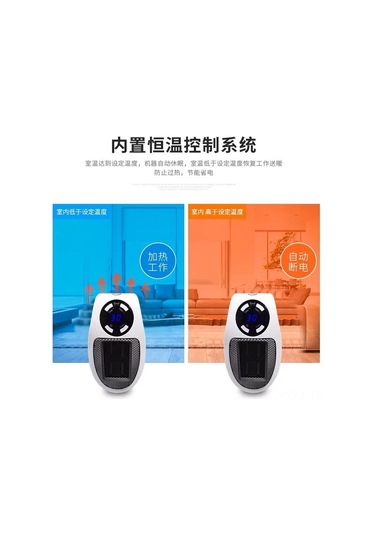 Geeksen "taşınabilir Mini Isıtıcı - 500w Hızlı Isıtma, 12 Saat Zamanlayıcı, Dijital Termostat, Ofis/yatak Odası İçin"