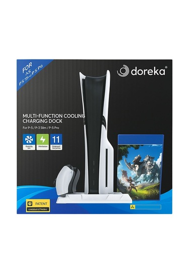 Ps5 Slim Ve Tüm Modeller İçin Multi Fonksiyon Soğutma Ve Şarj Ünitesi Tp5-3537d Beyaz