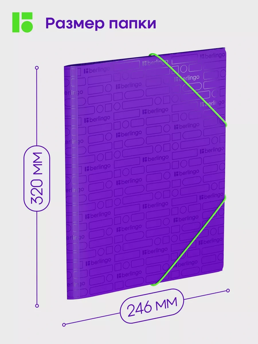 Berlingo Lastikli Kağıt Ve Belge Klasörü, A4 256987243