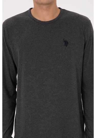 U.s. Polo Assn. Erkek Antrasit Melanj Pijama Takım 50318602-vr081 Antrasit Melanj