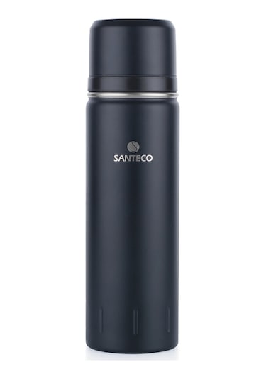 Santeco Kolima 2 Kapaklı Termos 1 L-siyah Siyah
