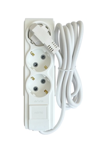 Arvia Motto Üçlü Topraklı Grup Priz Çocuk Korumalı 3 Metre Kablolu 35 01 1003 403 3
