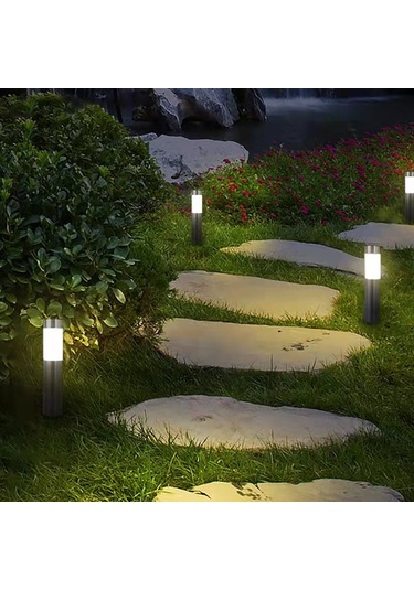 Reedark Güneş Enerjili Bahçe Işığı - Dış Mekan, Çimen, Peyzaj İçin Isınma Işığı, 12 Saat Sürekli Aydınlatma, Kolay Kurulum Somun Tipi