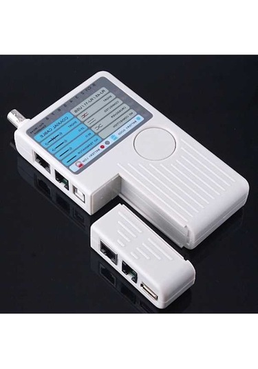 Didadodo 4'lü Kablolu Test Cihazı: Rj45, Rj11, Usb, Bnc, Hızlı Ağ Test Cihazı
