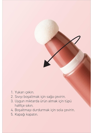 Alix Avien Yoğun Pigmentli E Vitaminli Mat Bitişli Kremsi Likit Allık - Liquid Blusher 03 Warm Apricot Bordo