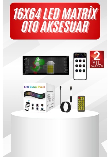 Araç İçi Cama Yapışan Led Tabela Çeşitli Renk