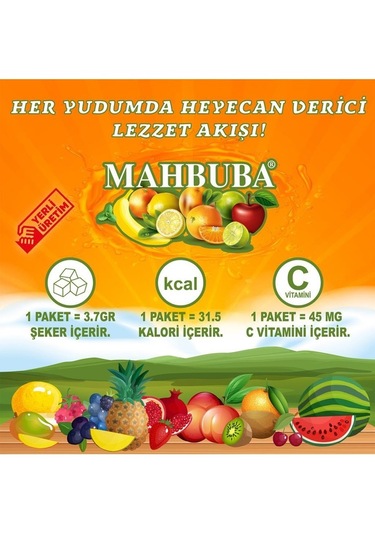 Mahbuba Vişne 4'lü Avantaj Paket Soğuk Veya Sıcak Tüketilebilir Toz İçecek 24 X 11.2 G 11.2 G