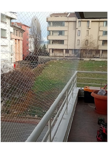 2x2 Metre Kedi Filesi Balkon Filesi Sık Dokuma Kalın Kuş Filesi 2