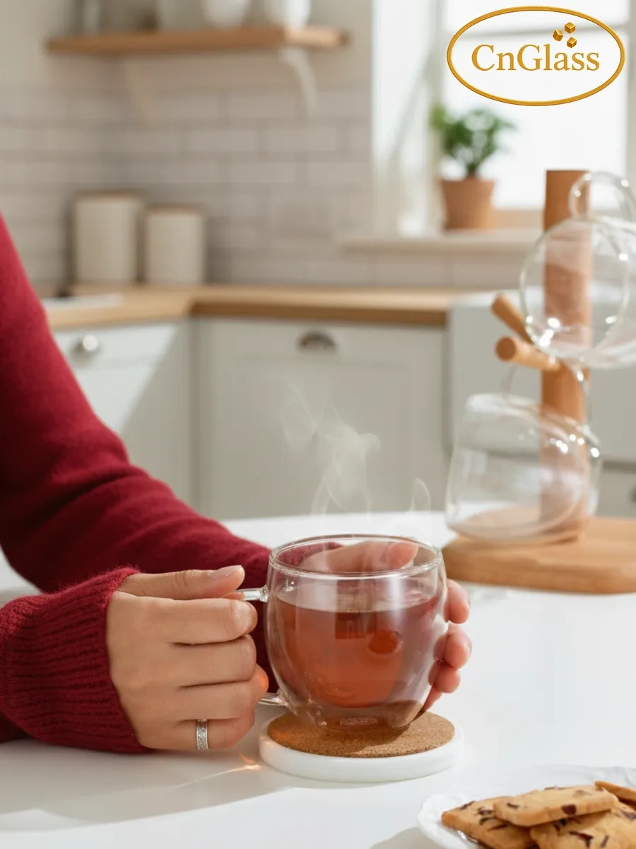 Cnglass Kapimino İçin Çift Duvarlı Bardak Seti 250 Ml 2 Adet 164729310 Beyaz