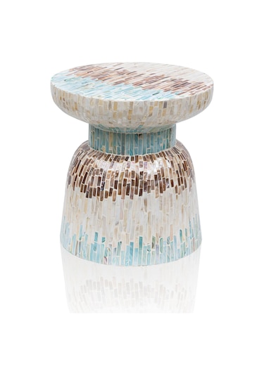 The Mia Sedef Tabure Yan Sehpa 38x40 Cm Tlc0103 Çok Renkli