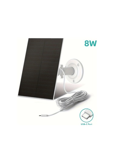 Xuweiwei Güneş Enerjili 8w Güvenlik Kamerası Şarj Cihazı Usb Uyumlu Ayarlanabilir Montaj Şarj Edilebilir Pil 4w 8w Çıkış Telefon Şarj Etmez