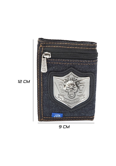 Moda A421 Siyah Kumaş Cırtlı Cüzdan