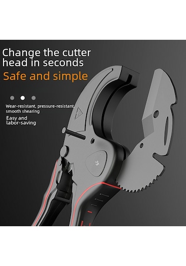 Geeksen Odis Marka 0-75mm Çapta Ppr/pvc Boru Kesici, Hızlı Ve Kesin Kesim, İşçi Verimliliği Artırıcı, Güçlendirilmiş Teflon Bıçağı 42mm