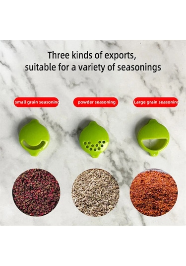 Mutfak Baharat Düzenleyici Raf - 3/6/10 Parça/set Delme Gerektirmeyen Askı Tasarımı İle Mutfak Baharat Torbası Saklama Rafı, Kapatma Klipsi Ve Dağıtıcı İle Baharat Saklama Düzenleyici Raf. Yeşil