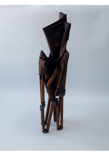 Joyfull Turtle Ahşap - Kollu Katlanır Sandalye -kahverengi Kılıf Kahverengi