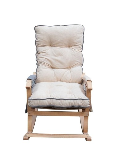 Ivo Office Şehzade Ahşap Çift Minderli Çift Cepli Sallanan Sanda