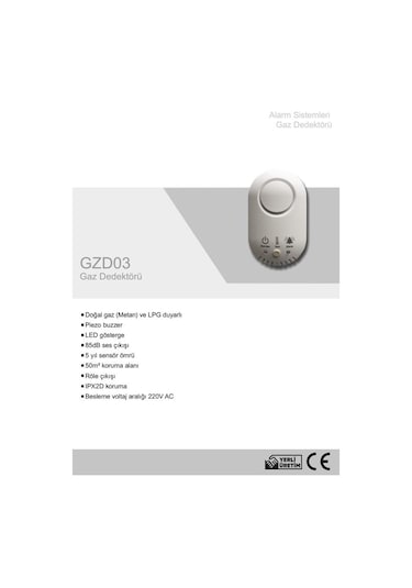 Eds GZD03 220 V Dogalgaz Dedektörü