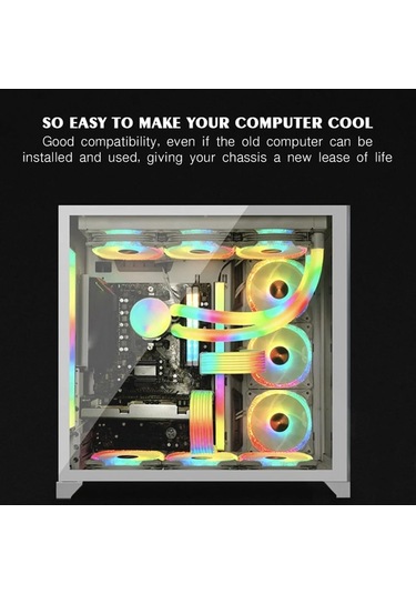 Wezone Beyaz X8 Led Argb Senkronizasyon Kablosu - Atx 24pın + Ekran Kartı 8pin, Isı Yalıtımı, 5v 3-pin Bağlantı, 550+100mm Uzunluk