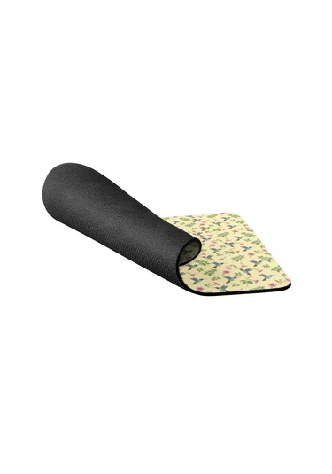 Hummingbird Desenli Mouse Pad, Kaymaz Kauçuk Taban, Su Geçirmez, Pürüzsüz Dokulu, 27x32cm-a6