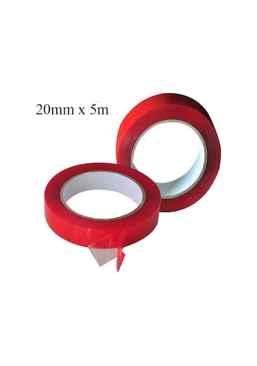 Çift Taraflı Silikon Şeffaf Bant 20 Mm X 5 M (260232295)
